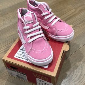 Pink high top Vans **NWT**